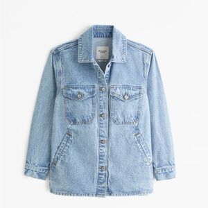 Abercrombie Drapey denim shirt jacket